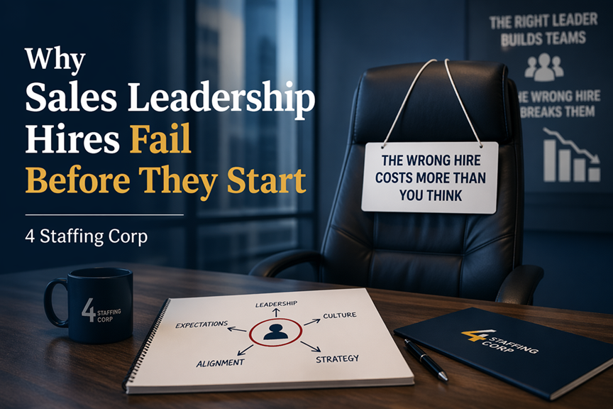 Why Sales Leadership Hires Fail Before They Start | 4 Staffing Corp